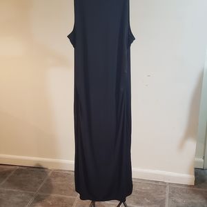 Tahari black pull on stretch dress never worn